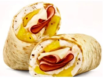 Black Forest Ham Egg Cheese Wrap
