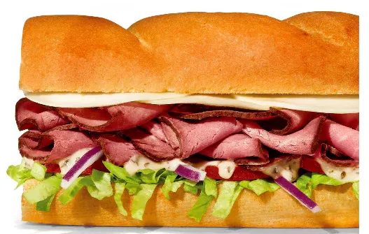 Subway Garlic Roast Beef Calories, Price and Ingredients 1 # image Subway Garlic Roast Beef