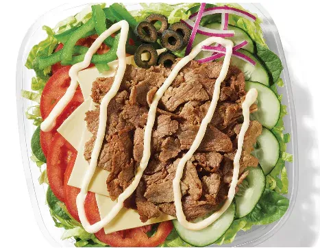 Subway The Philly Salad Price, Nutrition and Allergens 1 # Subway The Philly Salad Calories