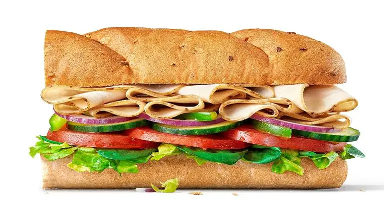 Canada 2 subway turkey breast sandwich